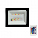 Прожектор светодиодный СДО PFL- 30W RGB-RC BL (New) IP65 Jazzway