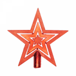 Верxушка на елку Звезда 20см, цвет красный NEON-NIGHT