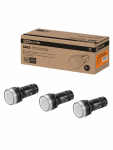 Индикатор двухцветный AD22-DSS (LED) матрица d22 мм красный/зеленый 220 В AC/DC TDM