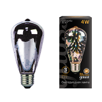 Лампа светодиод 4Вт Е27 ST64 Butterfly-3D LED Gauss Filament 1/10/40