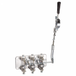 Выключатель-разъединитель встр. стационарный 3p 400А 660В 30кА рычажковый сервисный, для авар. остановки IP00 КЭАЗ