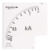 Шкала для измерительных приборов 1000 ампер 72ммx72мм отклонение стрелки 90° Schneider Electric Powerlogic