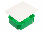 Соединительная/распаячная коробка (розетка) скрытой установки без клемм 100x50x120мм пластик термопласт зеленый ip30 HEGEL