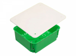 Соединительная/распаячная коробка (розетка) скрытой установки без клемм 140x160x70мм пластик термопласт зеленый ip30 HEGEL