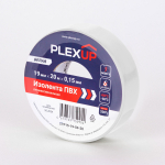 Изолента ПВХ 19мм-20м белая PLEXUP