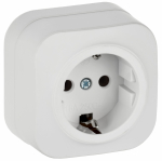 GLORY Роз. с з/к без з/ш о/у 16А РС20-3-ХБм бел. м. IEK