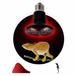 Лампа инфракрасная ФИТО 150Вт Е27 керамическая CeramiHeat модель RX для брудера, рептилий FITO-150W-НQ ЭРА (1/10)