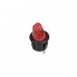 Выключатель клавишный круглый 250 V 6 А (3с) ON-OFF красный  REXANT