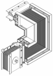 Секция Z вверх лев. 5000А Al 3L+N+PER IP55 тран. IEK