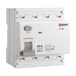 Устройство защитного отключения (УЗО) 4p 40А 30мА AC EKF PROxima