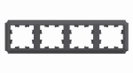 Рамка 4гн базальт AtlasDesign ANTIQUE Systeme Electric (1/5)