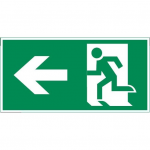 Пиктограмма "ФИГУРА / СТРЕЛКА ВЛЕВО" 240х120мм для аварийно-эвакуационного светильника IP65