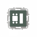 Кнопка/ручка поворотная пластик зеленый матовая IP20 ABB