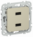 FLITE Роз. USB AA 2,1А РЮ-2-ФлШ шам. IEK