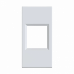 Лиц.плата W45 1мод 1xKeystone RAL9003