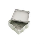 Коробка разветвительная 100х100х50 о/у белый на винтах С3В106 Б  (6 муфт д32) IP55,  GUSI ELECTRIC (75)