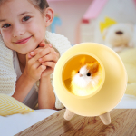 Детский ночник - светильник светодиодный ЭРА NLED-468-1W-Y хомяк желтый