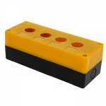Корпус КП104 для кнопок 4места желтый EKF PROxima (50/1)