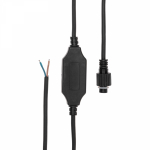Шнур питания для уличныx гирлянд (без вилки) 3А, цвет провода черный, IP65