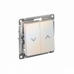 Выключатель управления жалюзи 2кл жемчуг AtlasDesign Systeme Electric (1/5)