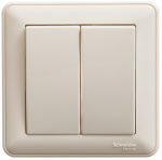 Выключатель 2кл с/у крем в сборе 10А W59 Systeme Electric  (1/10)