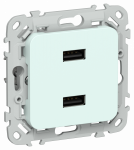 FLITE Роз. USB AA 2,1А РЮ-2-ФлХЛ х/л IEK