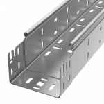 Лоток перфорированный Профи INOX (AISI 304) 100х80х6000 (2,0 мм) (12 м/уп) Промрукав