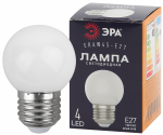 Лампа светодиод для белт-лайта 1Вт шар Е27 3000К 10Лм белый ERAW45-E27 ЭРА (1/10/100)