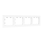 4 - местная рамка, белая, пластик Эпика EKF