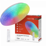 Светильник светодиод 75Вт 230В 3000-6500K 4400Лм 495x85мм с пультом ДУ COMFORT FROST-RGB IN HOME (1/3)