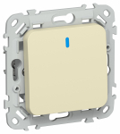 FLITE Выключ. 1-кл. кноп. с инд. 10А ВС11-2-1-ФлН нав. IEK