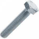Болт с шестигранной головкой оцинкованный М10х110 (DIN 933) (100 шт/уп) Промрукав