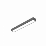 Светодиодный светильник VARTON Gexus Line Up n Down 1200x160x110 мм 20 Вт/35 Вт 3000 К RAL9005 черный муар опал-микропризма DALI