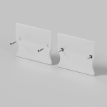 Комплект заглушек (для профиля 41×51) 2 шт., ALM-4151-EC