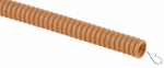 Труба гофрированная d25 ПВХ (сосна) с зондом легкая Эра 25м (20)