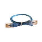 Шнур коммутационный HD RJ 45 - категория 6 - U/UTP - LSZH - неэкранированный - 0,5 м - голубой Шнур коммутационный HD RJ 45 - категория 6 - U/UTP - LSZH - неэкранированный - 0,5 м - голубой