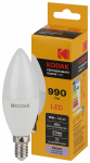 Лампа светодиод 11Вт свеча Е14 6500К 990Лм B35-11W-865-E14 Kodak (1/10)