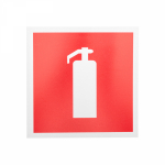 Табличка ПВХ знак пожарной безопасности «Огнетушитель» 200х200 мм REXANT (1/1/10)