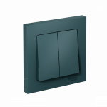 Выключатель 2кл с/у изумруд в сборе быстрозажим AtlasDesign Systeme Electric (1/15)