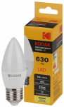 Лампа светодиод 7Вт свеча Е27 3000К 630Лм B35-7W-830-E27 Kodak (1/10)