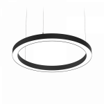 Светодиодный светильник VARTON Enso подвесной 65 Вт 810х40 мм 3000 К с рассеивателем опал RAL9005 черный матовый