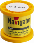 Припой Navigator 93 082 NEM-Pos02-61K-1-K100 (ПОС-61, катушка, 1 мм, 100 гр)