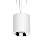 Светодиодный светильник VARTON DL-02 Tube подвесной 150х160 мм 32 Вт 3000 K 35° RAL9010 белый матовый диммируемый по протоколу DALI