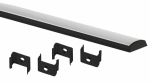 Комплект с гибким накладным анодированным профилем ЭРА 1506GB 15х6,4мм, 2м, черный CAB292