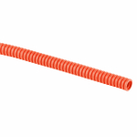 Труба гофрированная d25 ПНД оранжевая с зондом легкая 75м (10)