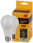Лампа светодиод 9Вт груша A60 Е27 4000К 810Лм A60-9W-840-E27 Kodak (1/10)