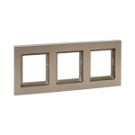 3 - местная рамка, IP44, шампань, пластик Эпика EKF