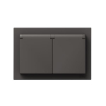 Механизм розетки двойной, 16А, IP44, с заземлением, со шторками, с рамкой, с крышками, мокко Эпика EKF