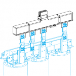 Элемент подвода питания одинарный 5 3200А 1680x140x584 Schneider Electric KT