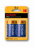 Элемент питания LR20 алкалиновый бл.2шт. MAX Kodak (2/20/100)